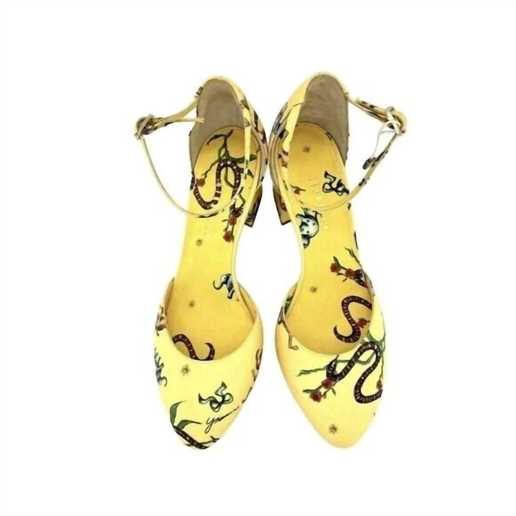 GIANNICO Giannico - Brighton Printed Ankle Block Heels 4