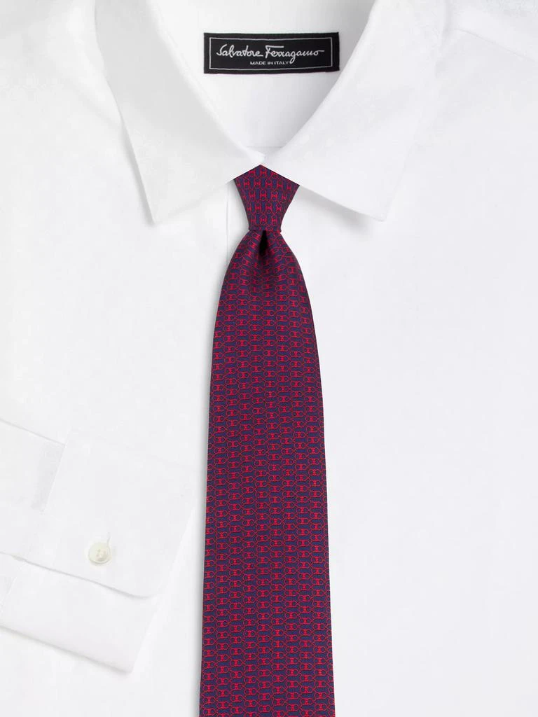 Salvatore Ferragamo Gancini Silk Tie 2