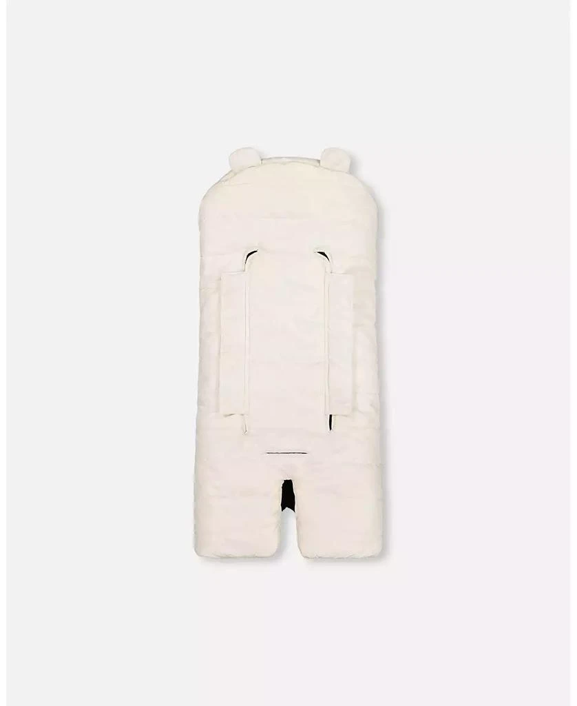 Deux par Deux Baby Unisex Snugly Baby Wrap Designed for Car Seat and Stroller Off-White - Baby 4