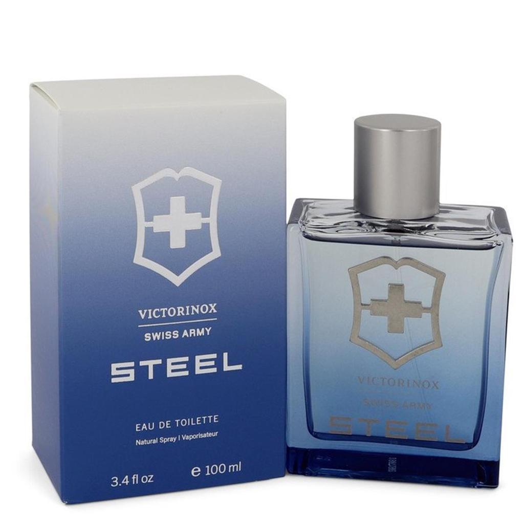 Swiss Army 547778 3.4 oz Men Steel Cologne Eau De Toilette Spray