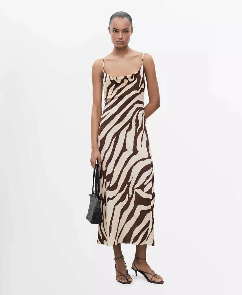 knee length dresses for ladies Chain Link Shark Bite Midi Dress main image 0