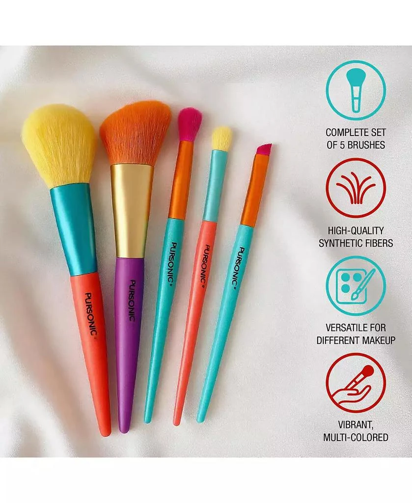 PURSONIC Studio Makeup Brush Set (5-Piece)
Silicone Beauty Brush Cleaning Tool 3