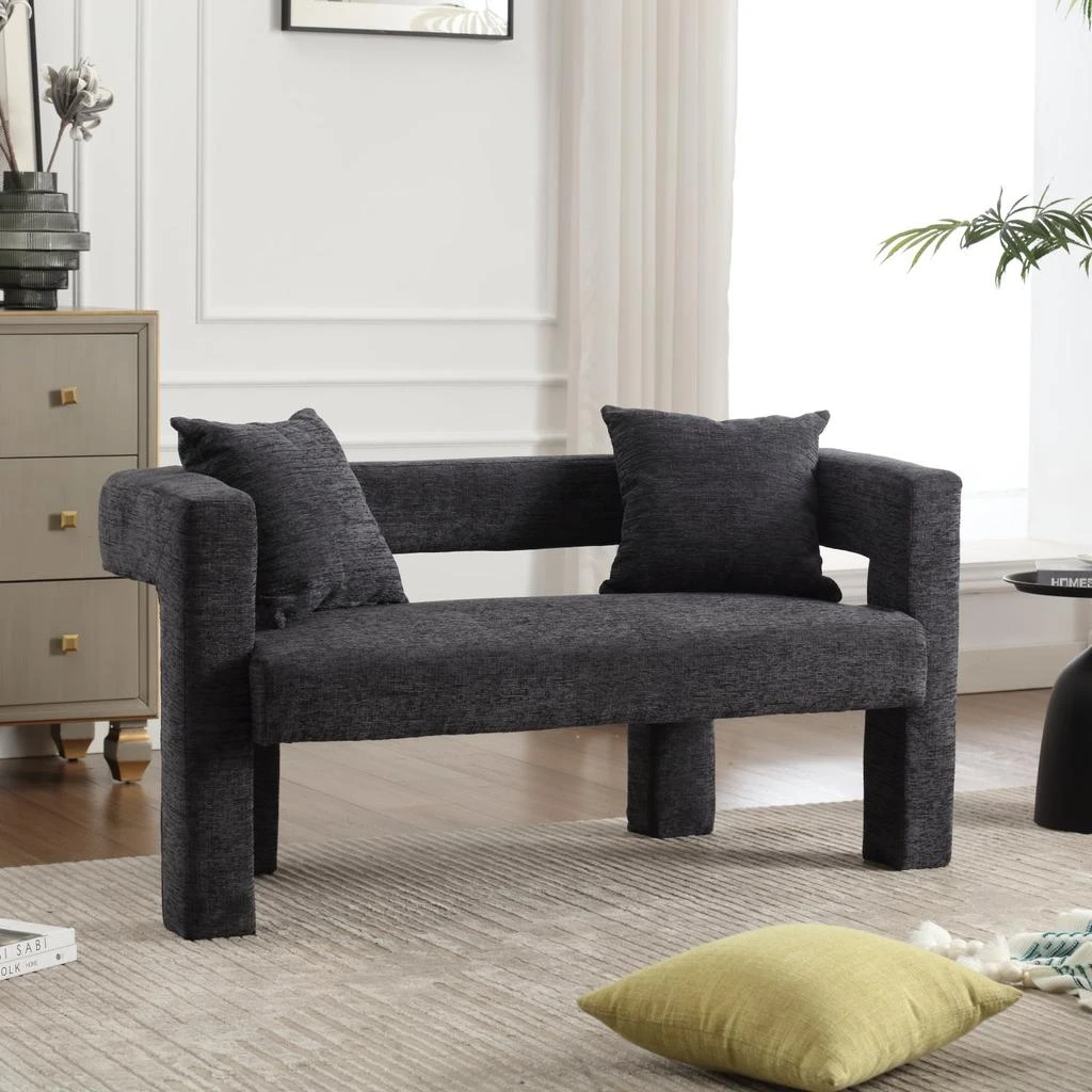Streamdale Furniture Streamdale Modern Comfy 2-Seater Chenille Loveseat 1