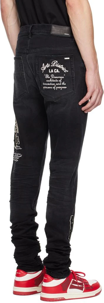 AMIRI Black Dream Team Skinny Jeans 3
