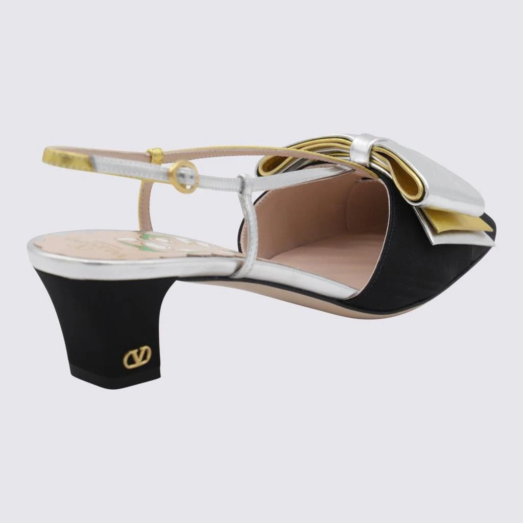 Valentino Valentino Garavani Black And Gold Pumps 2