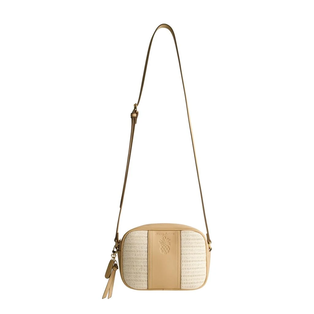Tommy Bahama Camera Bag with Debossed Logo and Straw Accents 1