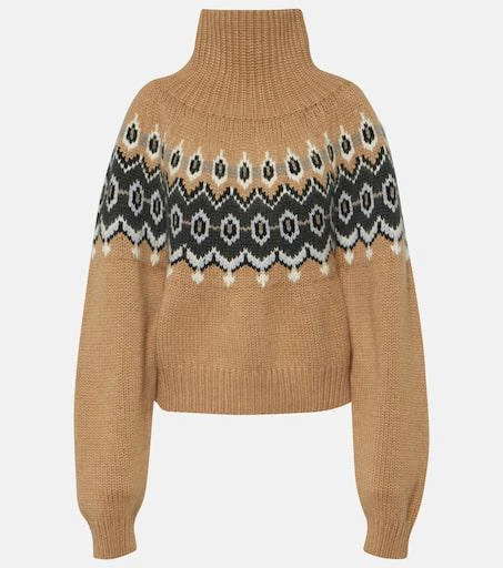 Khaite Amaris Fair Isle cashmere-blend sweater 1
