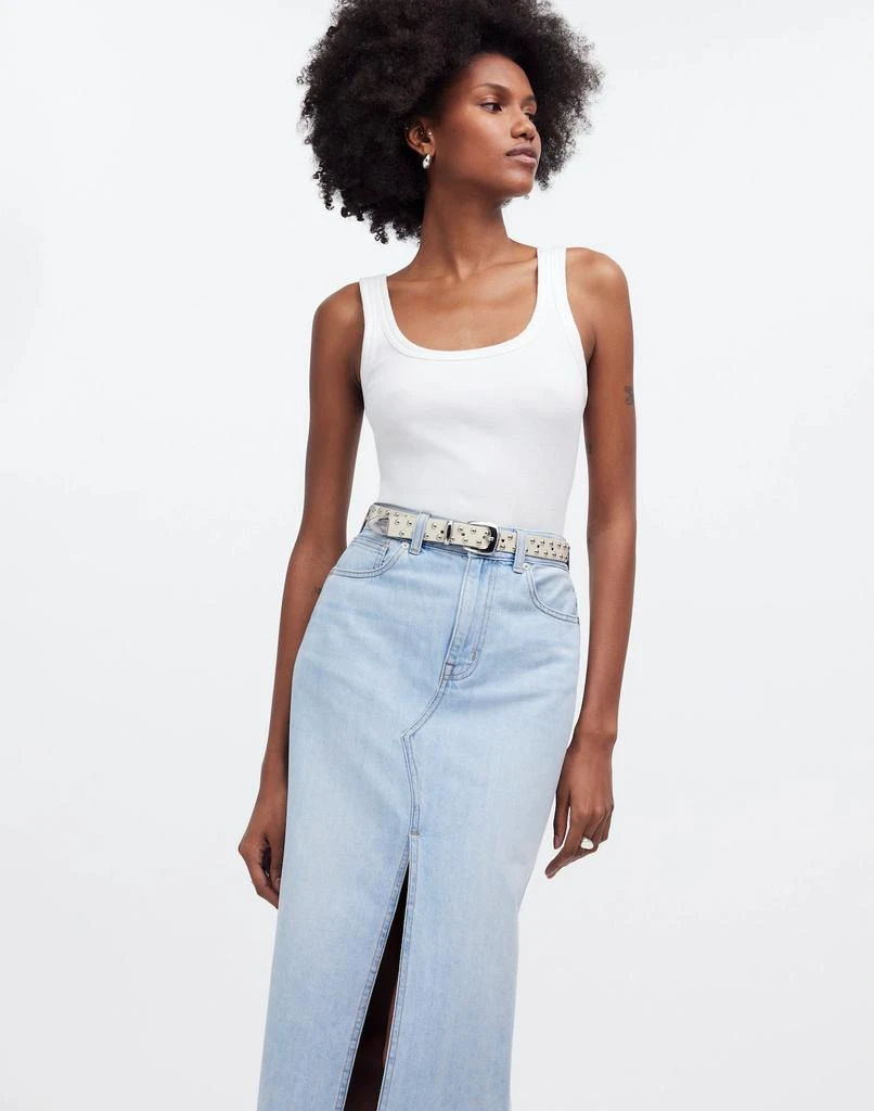 Madewell The Rilee Denim Midi Skirt 1