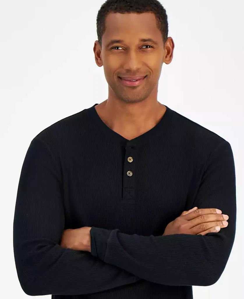 Club Room Men's Thermal Long-Sleeve Henley, Created for Macy's 3