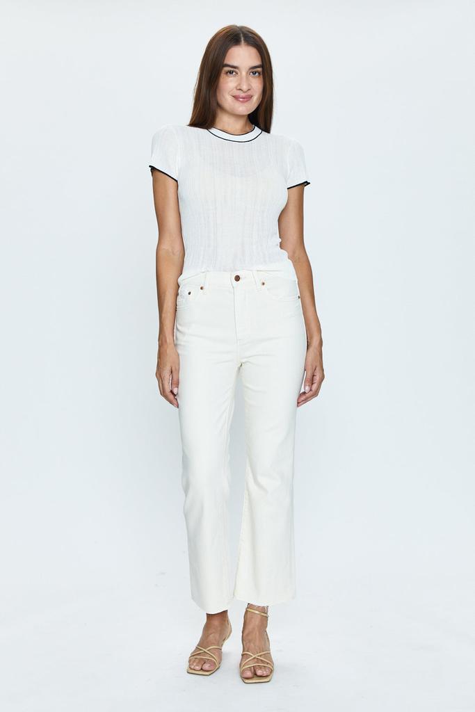Pistola Denim Romy Tee - Noir with Ivory