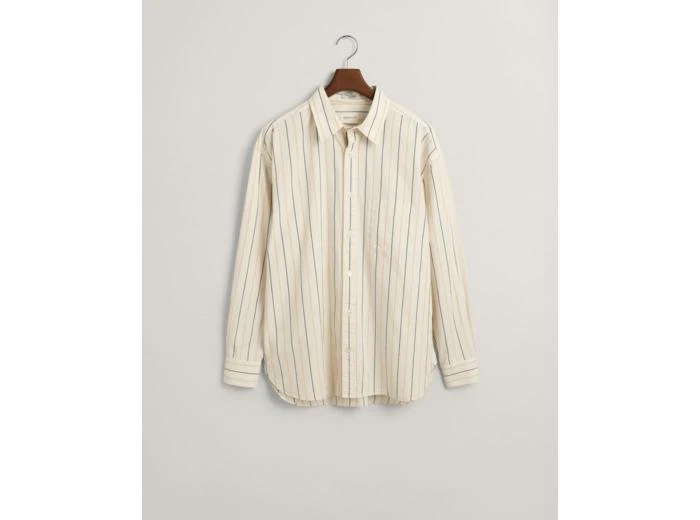 Gant Oversized Striped Compact Poplin Sh 1