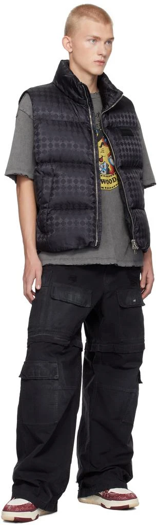AMIRI Black MA Quad Jacquard Down Vest 4