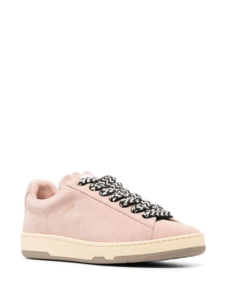 Lanvin Lite Curb Suede Sneakers 2