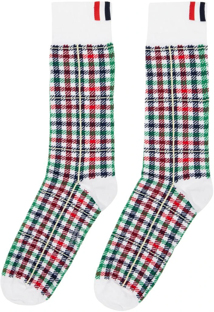 Thom Browne Multicolor Gingham Check Socks 2
