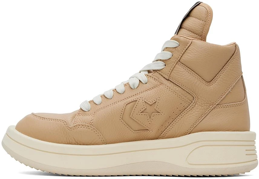 Rick Owens Tan Converse Edition TURBOWPN Mid Sneakers 3