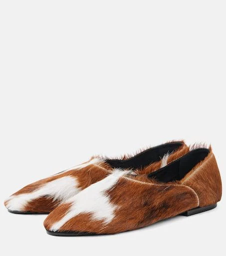 Jil Sander Calf hair slip-on shoes 4