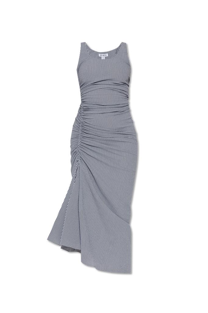 ワンピース Alaia Asymmetric short dress ALAÏA Asymmetric cotton-poplin mini dress | NET-A-PORTER