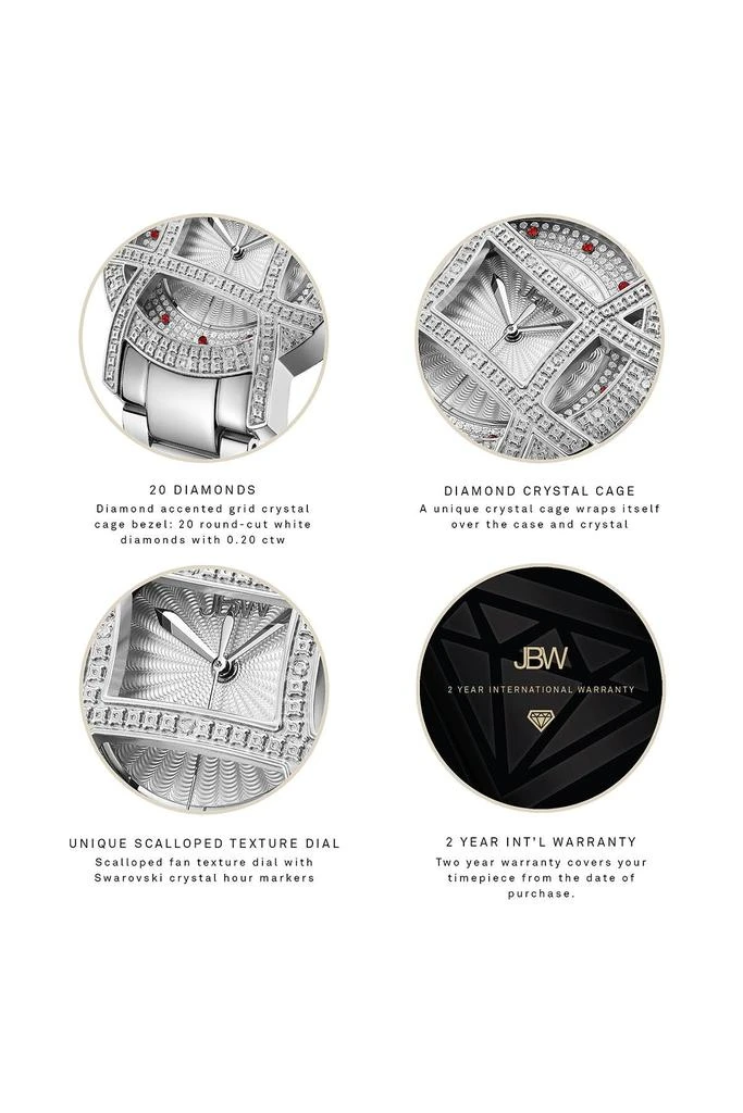 Jbw Olympia 10 Year Anniversary Diamond Bracelet Watch, 38mm - 0.20 ctw 4