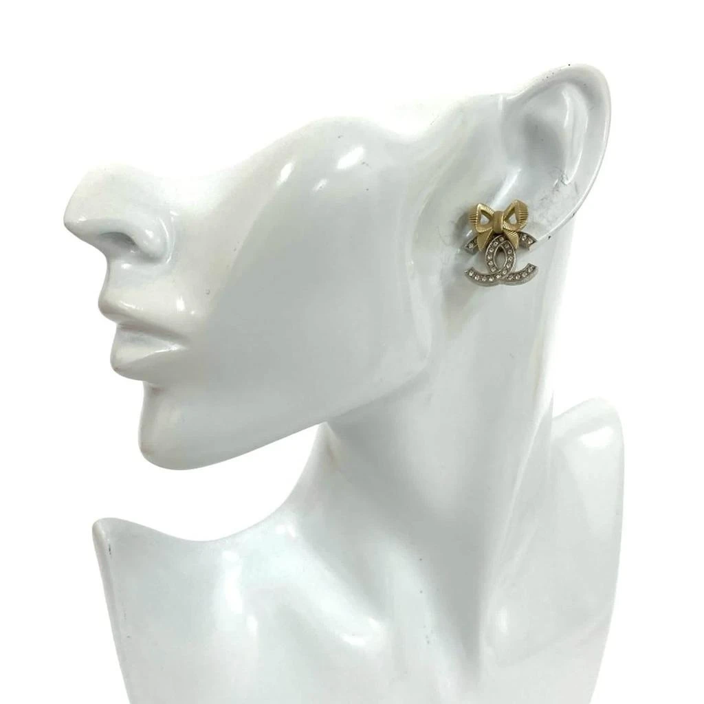 Chanel gold gold Plating Stud Earrings (Pre-Owned)