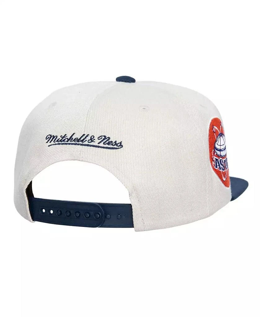 Mitchell & Ness Men's Cream Houston Astros Cooperstown Collection Speed Zone Snapback Hat 3