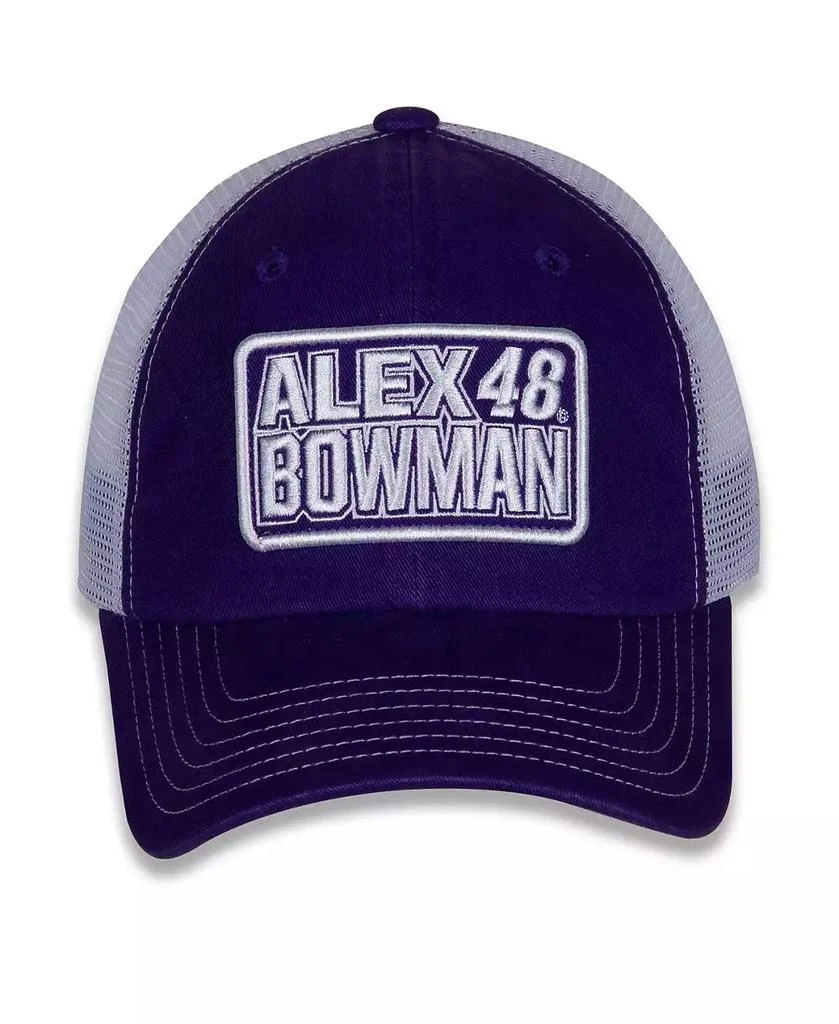 Hendrick Motorsports Team Collection Women's Purple, White Alex Bowman Name and Number Patch Adjustable Hat 2