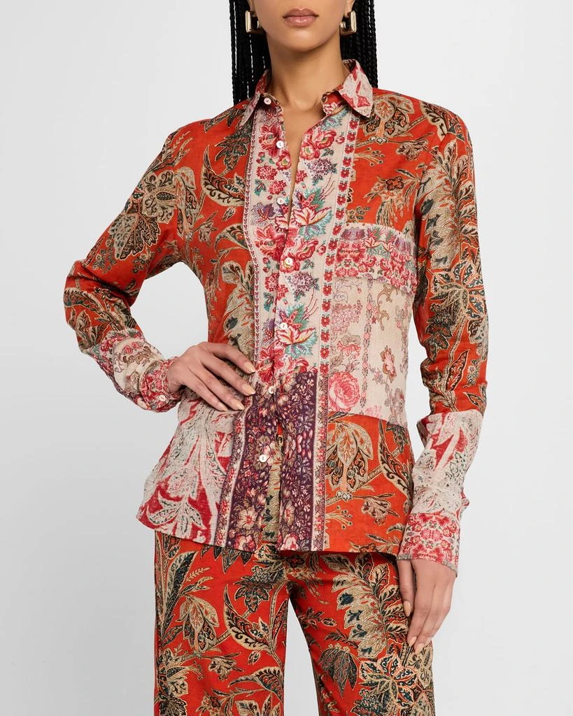Pierre-louis Mascia Floral-Print Cotton Top 4