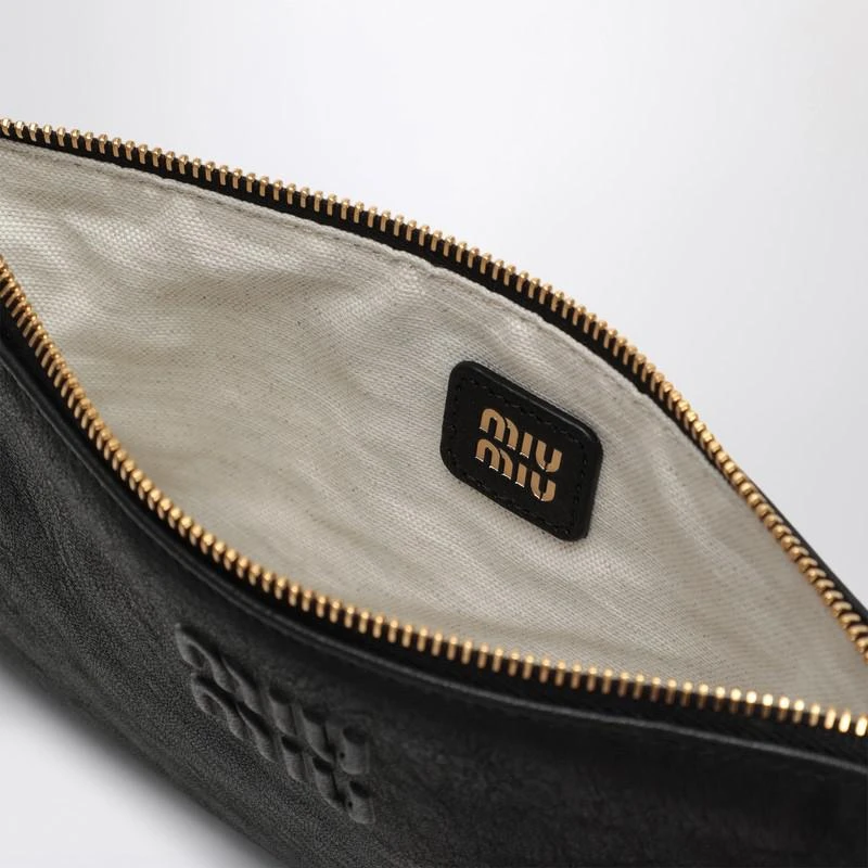 Miu Miu Mini pouch black in nappa 5