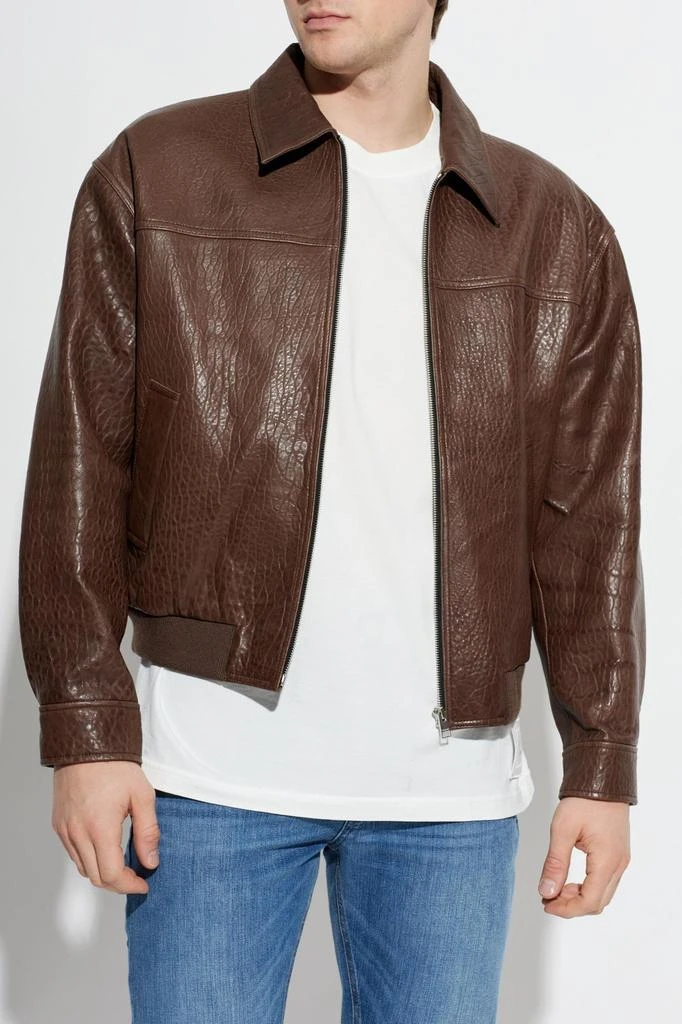 FRAME Frame Textured Leather Jacket 2