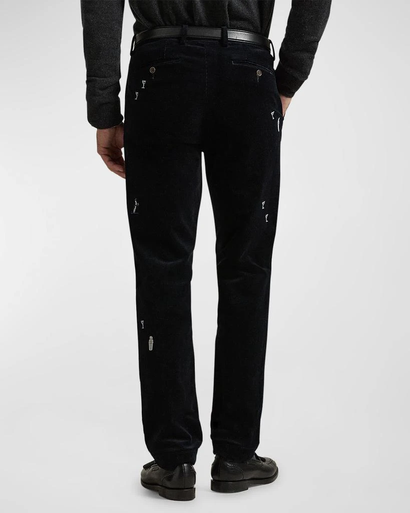 Ralph Lauren Men's Embroidered Slim Stretch Corduroy Pants 3