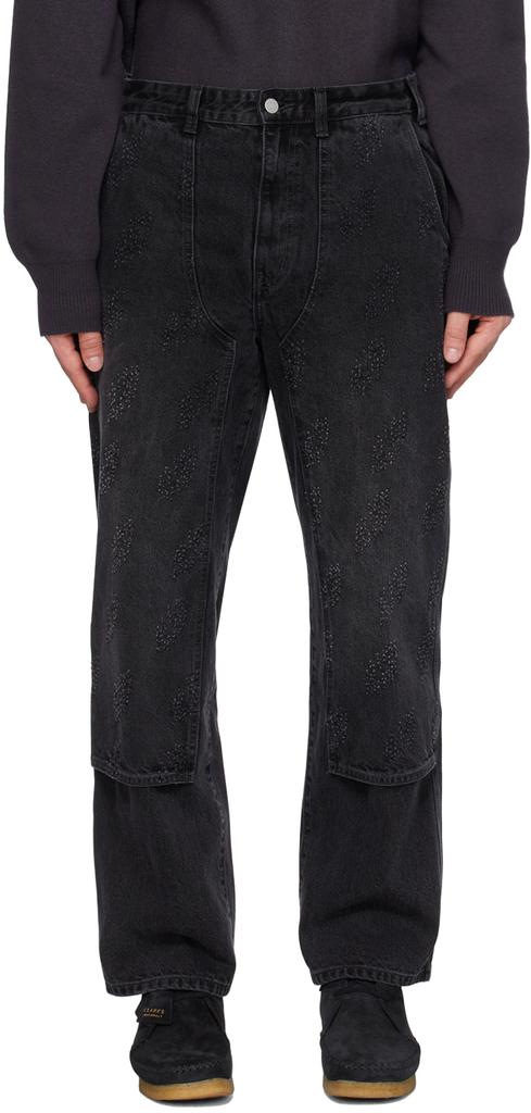 thisisneverthat Black Lightning Denim Cargo Pants