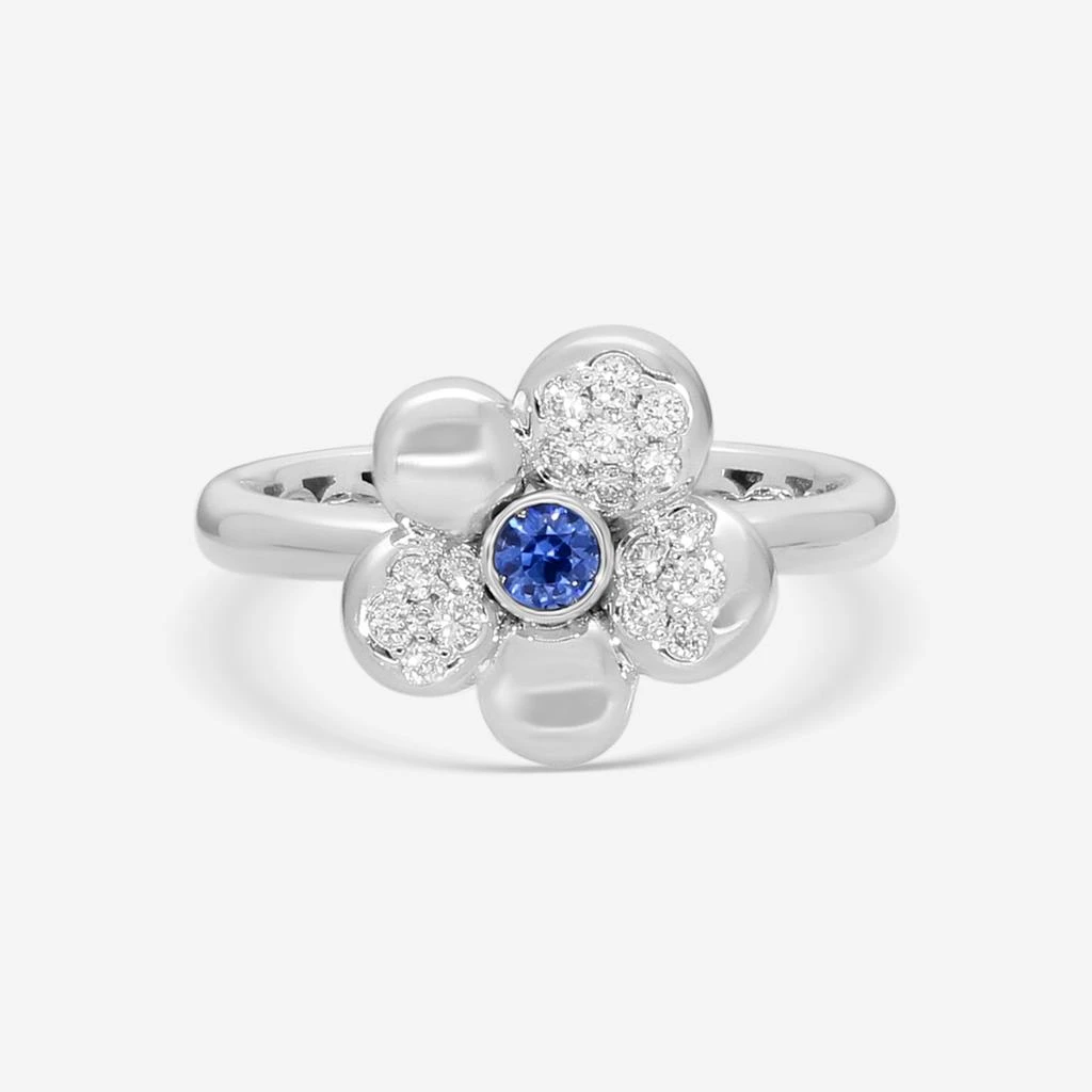 Crivelli Crivelli Little Daisy 18K White Gold Diamond
Sapphire Ring Sz. 6.75 302-R799M-AN