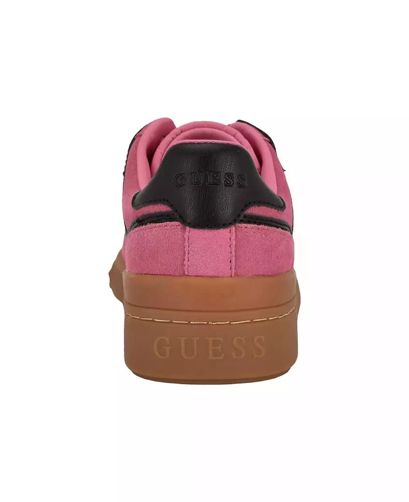 GUESS Women's Inart Low Profile Sporty Gum Bottom Lace-Up Sneakers 3