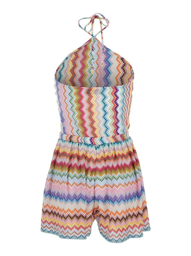 Missoni Multicolor Jumpsuit With All-Over Zig Zag Pattern In Lamé Viscose Woman 2