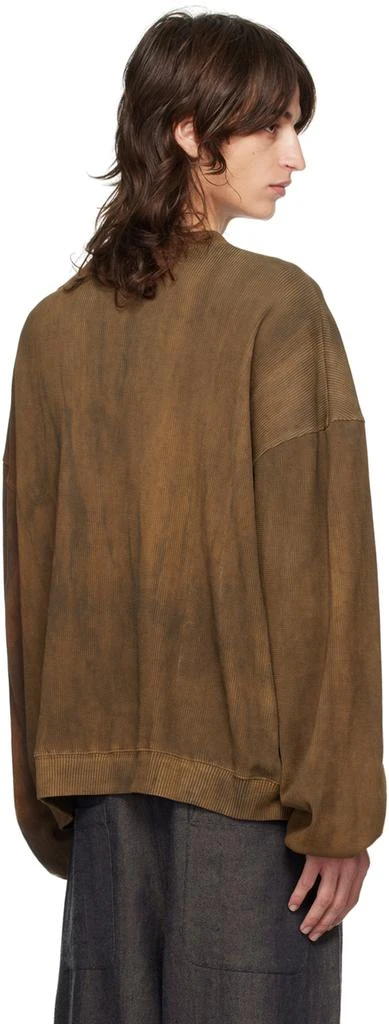 Aviva Jifei Xue Brown Boxy Crewneck Sweatshirt 3