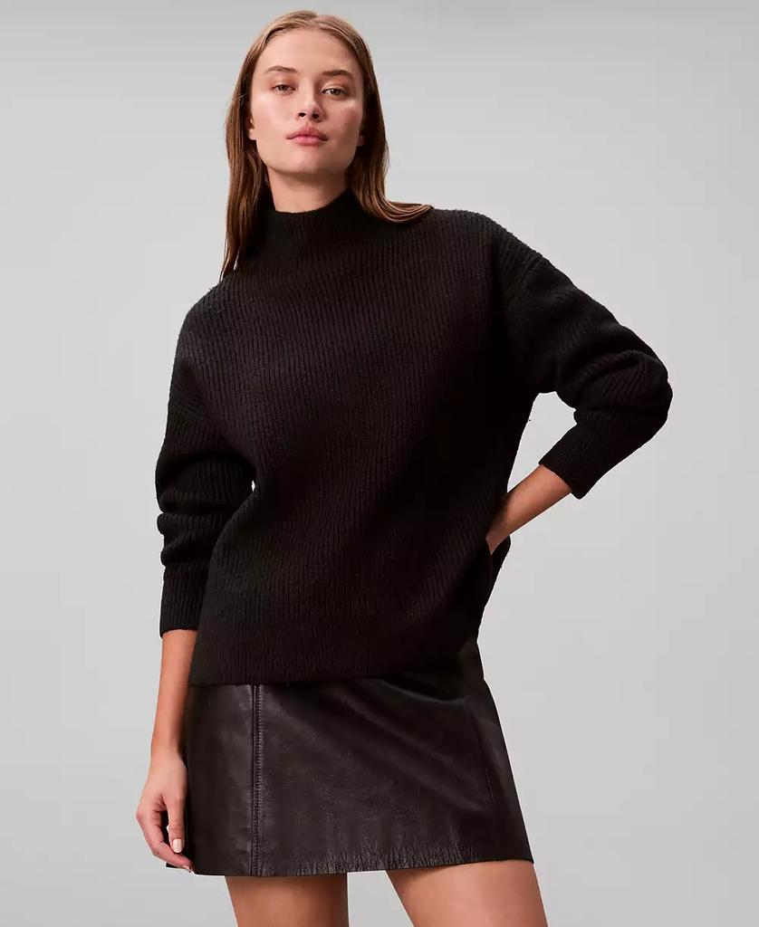 Calvin Klein Women
s Relaxed Turtle Neck Sweater