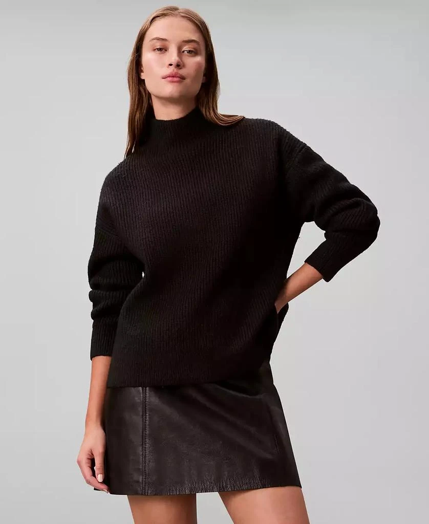 Calvin Klein Women
s Relaxed Turtle Neck Sweater 1