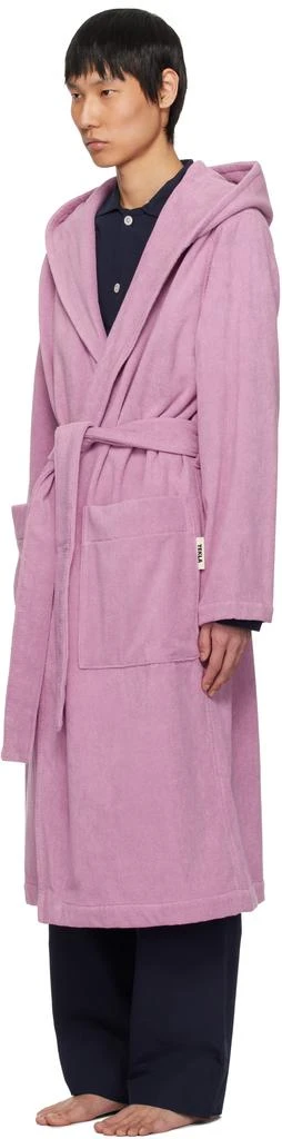 Tekla Pink Terry Classic Bathrobe 4