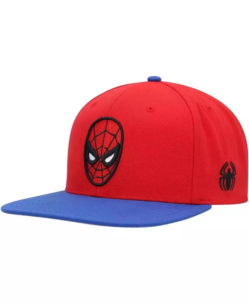 Marvel Men's Red, Royal Spider-Man Snapback Hat 1