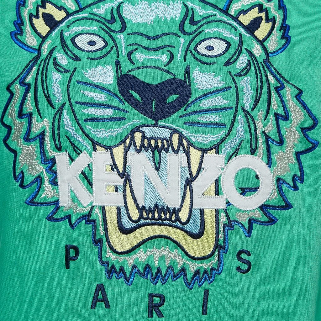 Kenzo Kenzo Green Tiger Embroidered Cotton Crew Neck Sweatshirt M 3