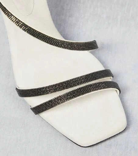 Brunello Cucinelli Embellished leather sandals 6