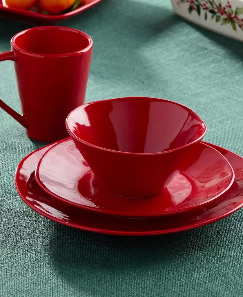 Certified International Berry Red Christmas 16-Pc. Dinnerware Set, Service for 4 3