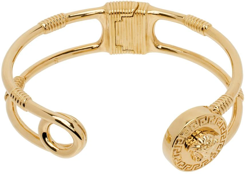 Versace Gold Safety Pin Bracelet 1