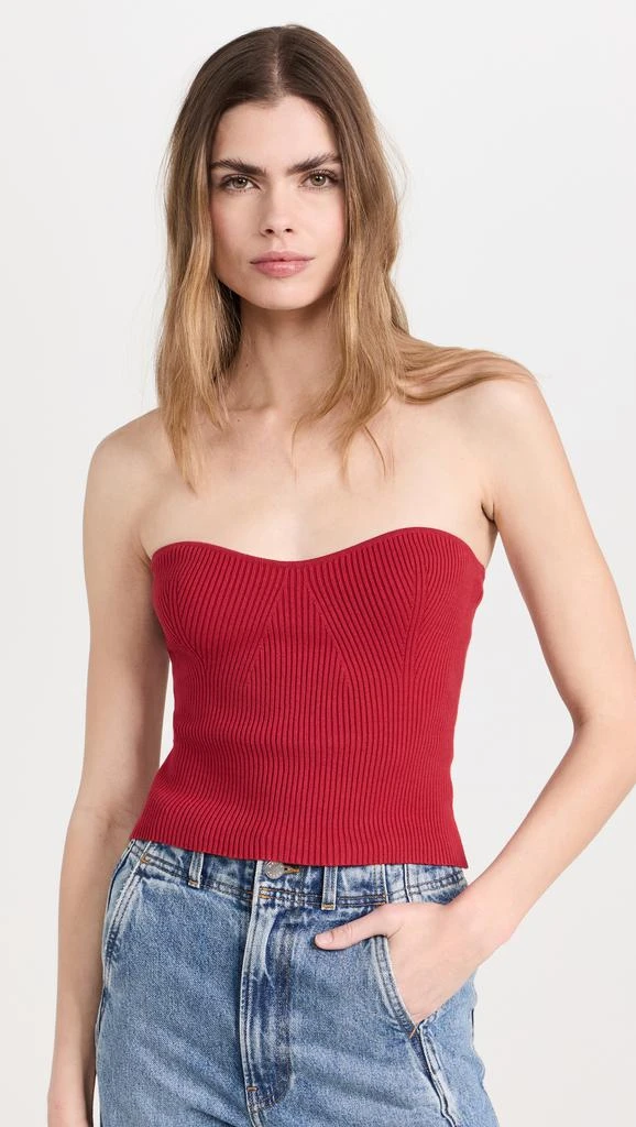 Reformation Jenni Strapless Sweater 6