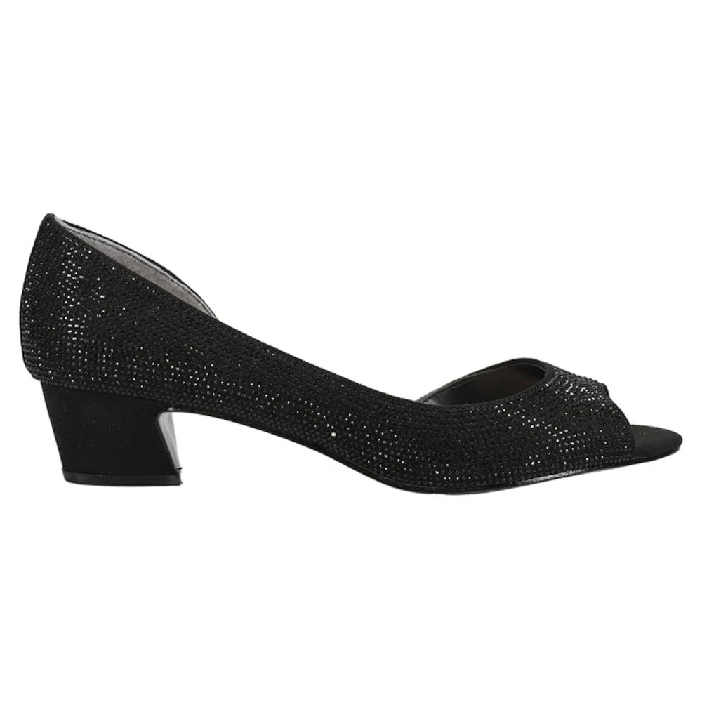 Nina Rossie Rhinestone Peep Toe Wedding Pumps 1