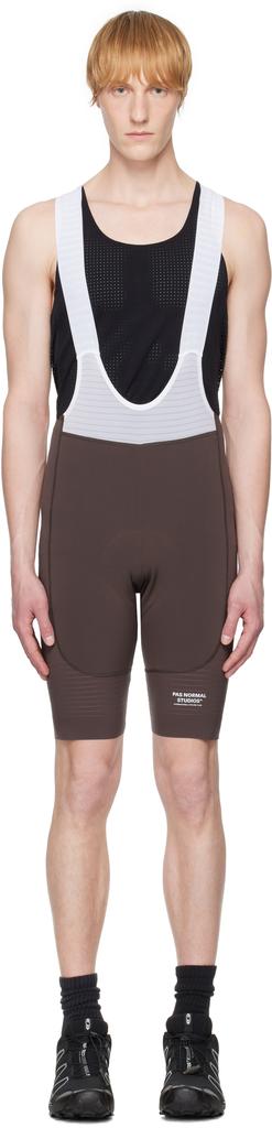 Pas Normal Studios Brown & White Mechanism Pro Bib Shorts