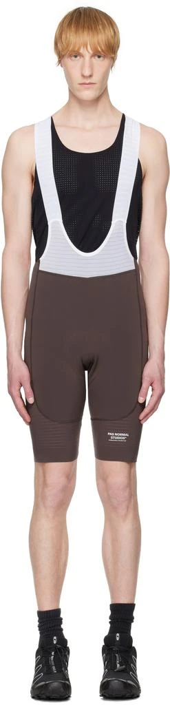 Pas Normal Studios Brown & White Mechanism Pro Bib Shorts 1