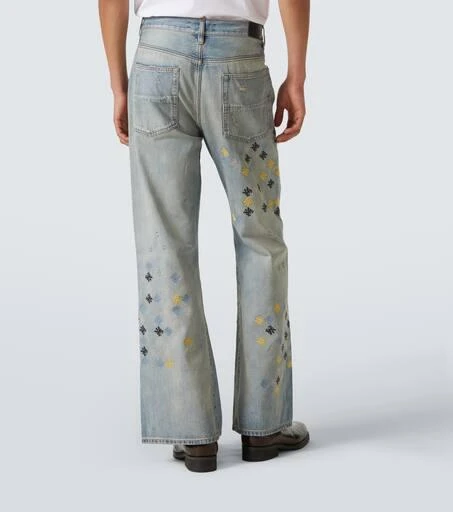 AMIRI Ma Quad embroidered flared jeans 4