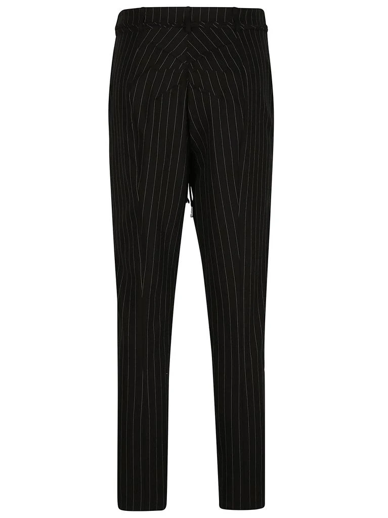 PATRIZIA Patrizia Pepe High-Waist Ruched Pinstriped Trousers 2