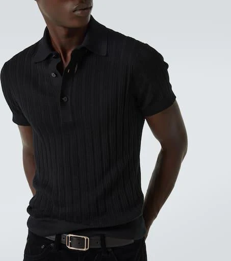 Tom Ford Cotton and silk polo shirt 6