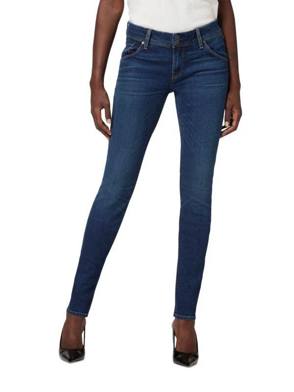 Hudson Collin Mid Rise Skinny Jeans 1